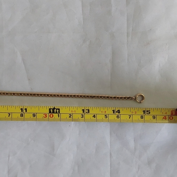 VINTAGE 12 KARAT GOLD  FILLED ROSE SPELLED OUT CHAIN PENDANT - Picture 6 of 9